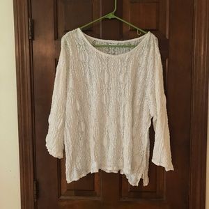 White stretchy top by Habitat.